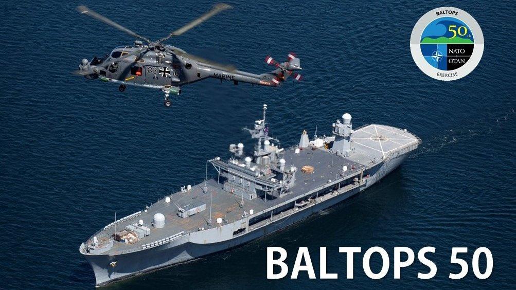 У Балтійському морі почалися великі військові навчання НАТО і США