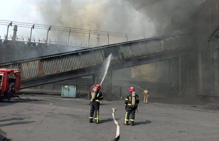 На Авдіївському коксохімічному заводі сталася пожежа