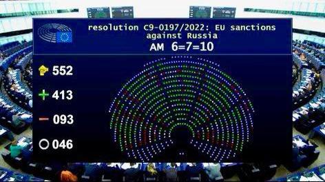 Європарламент підтримав негайне введення ембарго на імпорт нафти та газу з рф