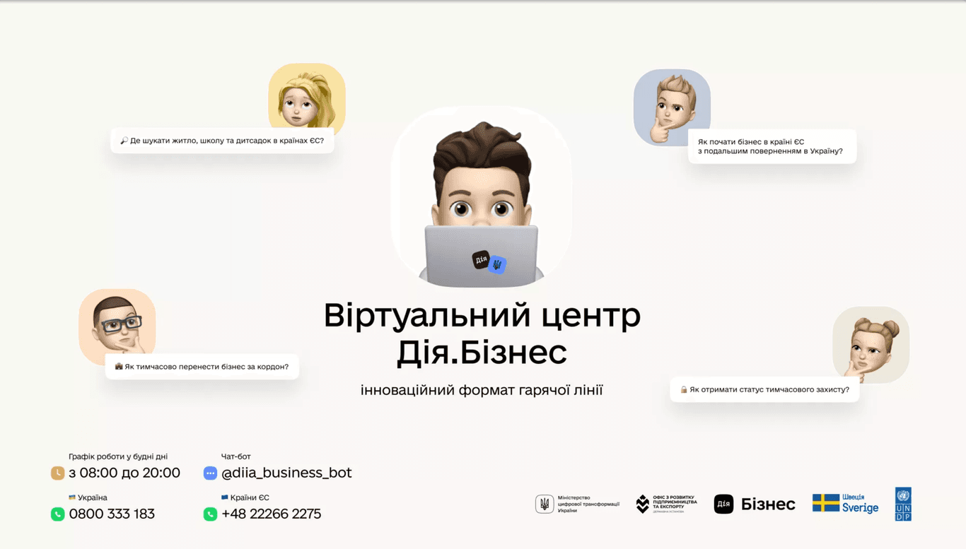 Консультації щодо працевлаштування у країнах ЄС і не тільки: як працює віртуальний центр «Дія.Бізнес»