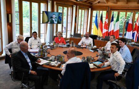 Зеленский во время выступления на саммите G7 предложил создать глобальный механизм конфискации активов РФ