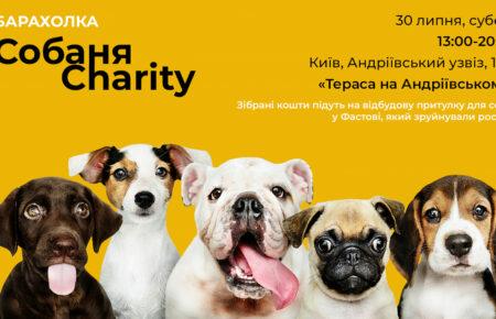 «Собаня Charity»: у Києві відбудеться благодійна барахолка для допомоги розбомбленому притулку у Фастові