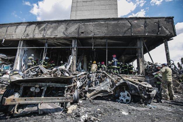 На місці удару у Вінниці завершили розбирати завали