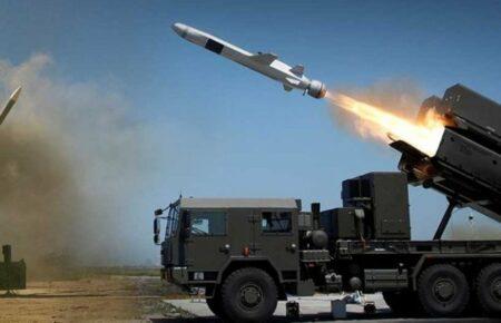 Над Київщиною збили російську ракету