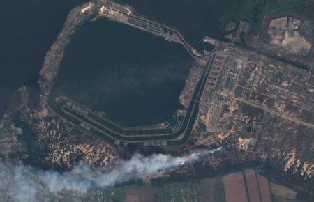 Опубліковані супутникові знімки пожежі на ЗАЕС