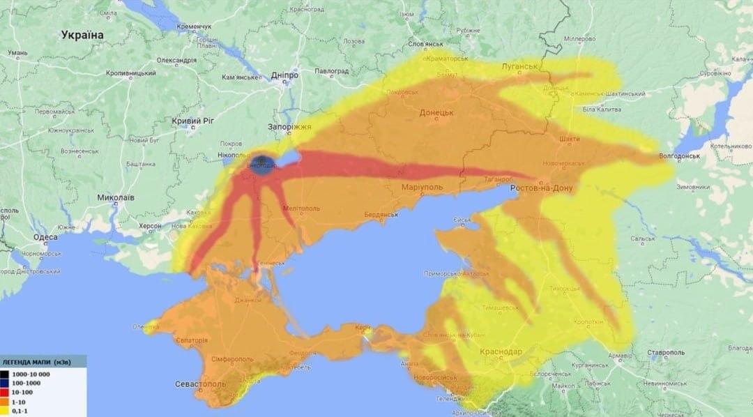 Якщо найближчими днями на ЗАЕС станеться аварія, радіоактивна хмара рухатиметься у бік Росії — «Енергоатом»