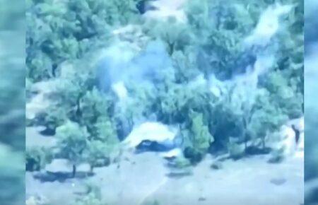 Морпіхи знищили два склади з боєприпасами, танки і бронетехніку окупантів (відео)