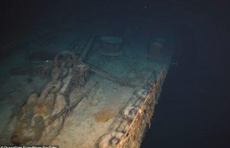 Археологи впервые показали 15-тонный якорь и бронзовые шпили затонувшего «Титаника»