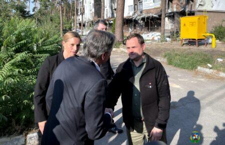 Блінкен відвідав деокуповану Київщину