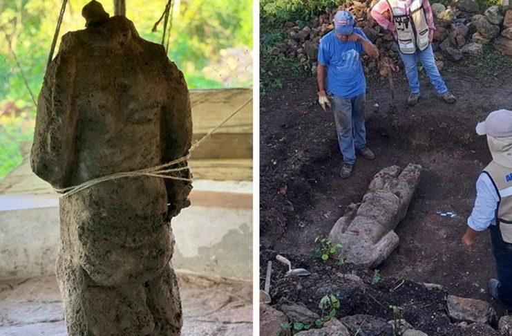 Археологи знайшли у Мексиці безголову статую, імовірно, військовополоненого майя