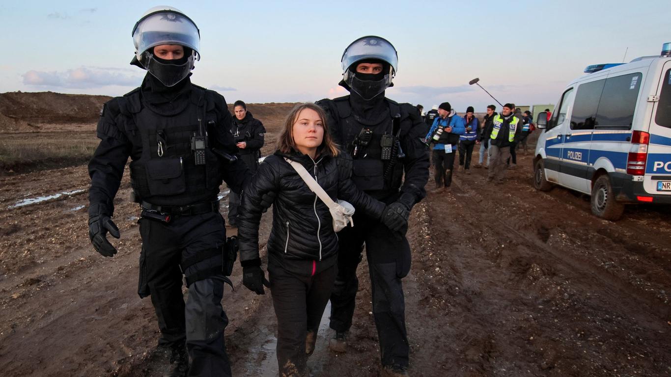 Німецька поліція вже вдруге за тиждень затримала Грету Тунберг на екопротесті