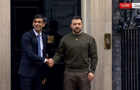 Зеленский прибыл на Даунинг-стрит для переговоров с премьером Великобритании
