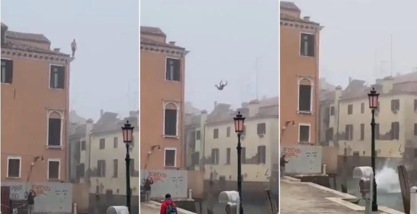 У Венеції розшукують чоловіка, який стрибнув у канал із триповерхового будинку