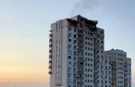 «Людей під завалами немає» — КМДА про пошкоджений будинок у Голосіївському районі Києва
