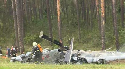У Білорусі розбився російський гелікоптер Мі-24