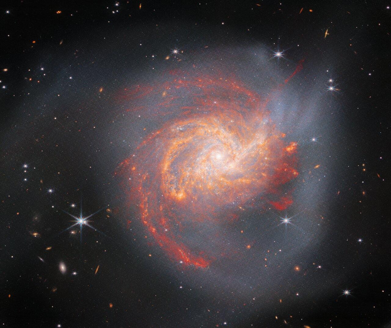 James Webb показав яскраву галактику у сузір’ї Вітрила
