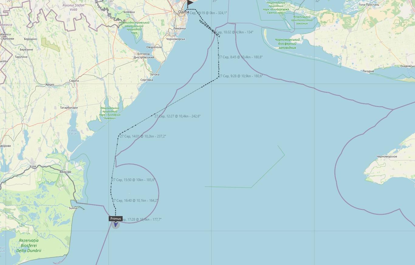 Друге судно скористалося тимчасовим коридором і вийшло з Одеського порту