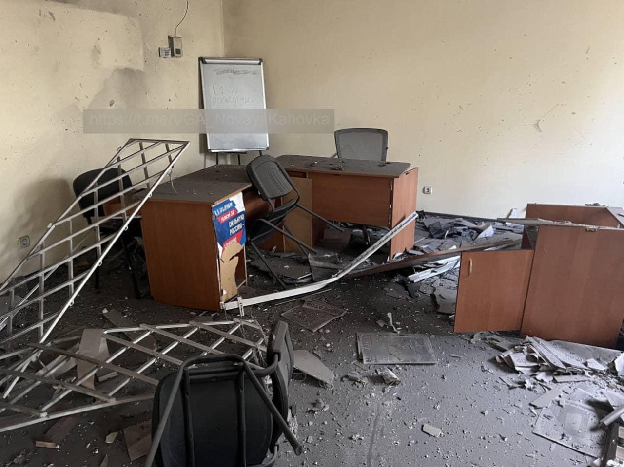 У Новій Каховці партизани підірвали штаб «Единой России» — Хлань
