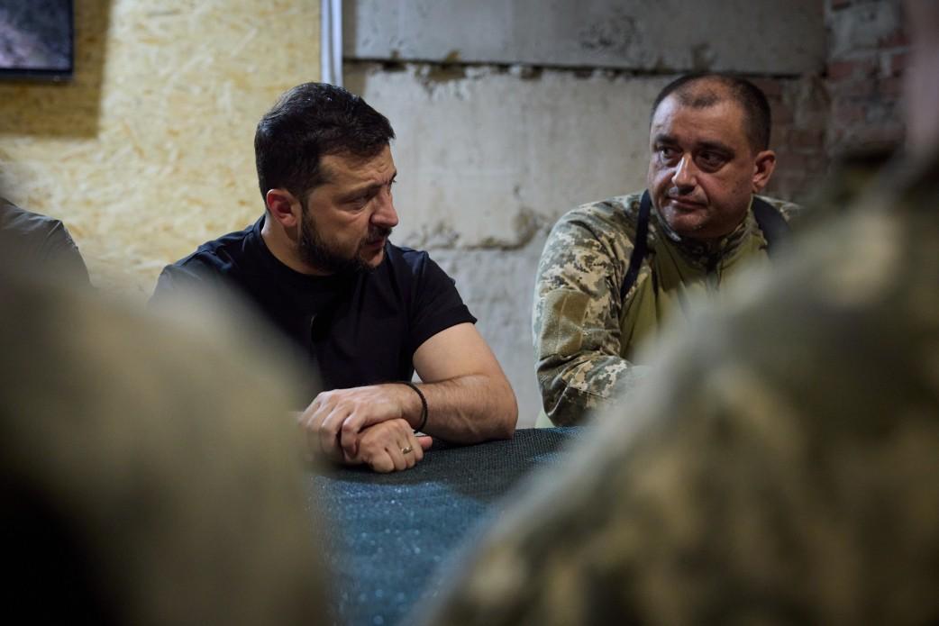 Зеленський відвідав військових на Бахмутському напрямку