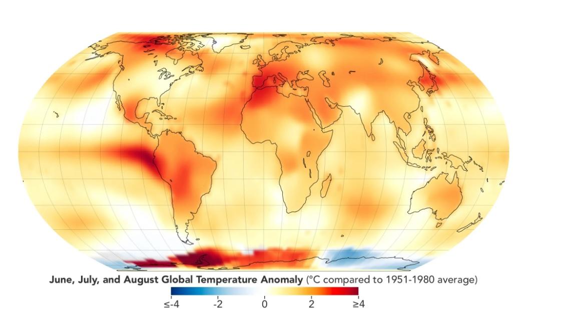 Літо 2023 року стало найспекотнішим за всю історію спостережень — NASA