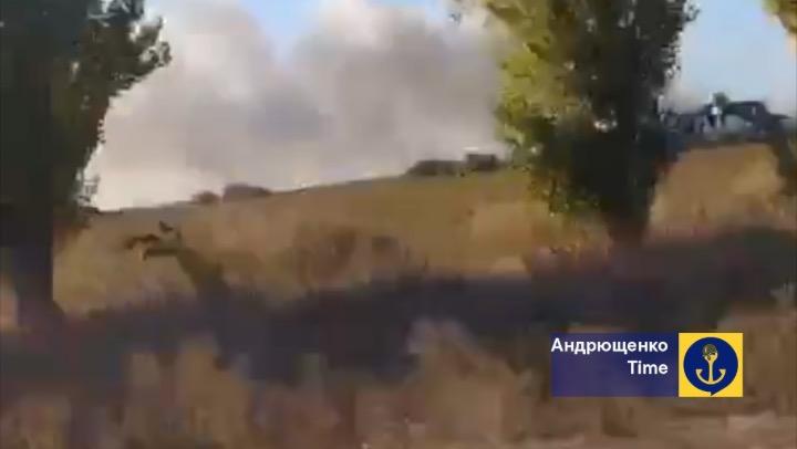 Біля Нової Каховки горить склад окупантів — Андрющенко