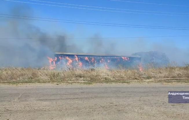 Під Маріуполем партизани підпалили склади окупантів