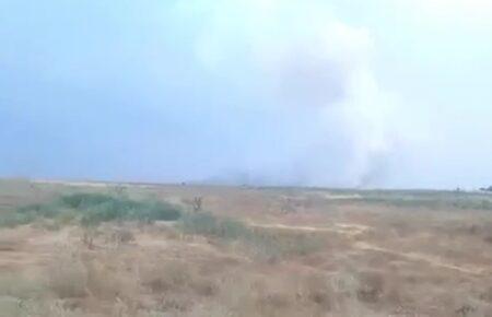 У захопленому заповіднику «Асканія Нова» виникла пожежа