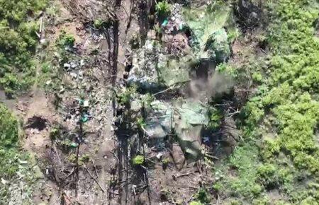 Прикордонники показали знищення опорного пункту росіян біля Бахмута