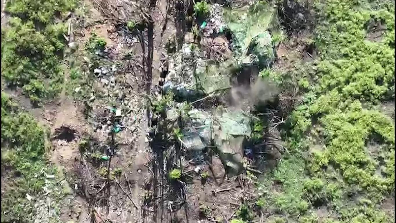 Прикордонники показали знищення опорного пункту росіян біля Бахмута