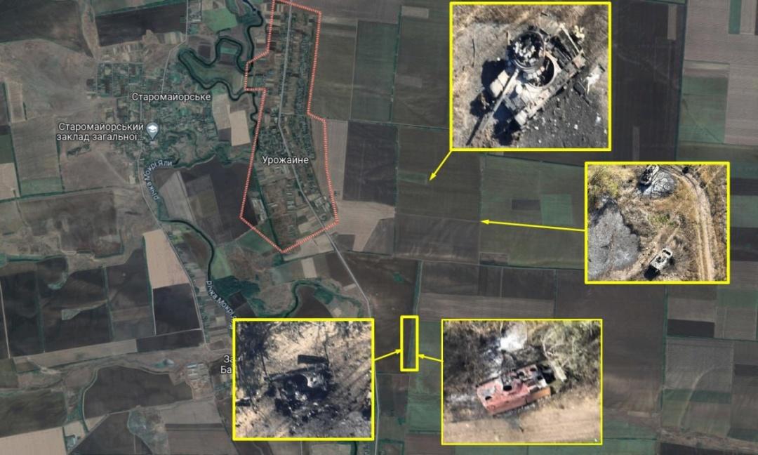 Сили оборони поблизу Урожайного знищили бронегрупу російських окупантів