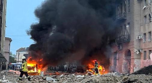 Ракетний удар по Харкову: пошкоджені майже 90 будівель