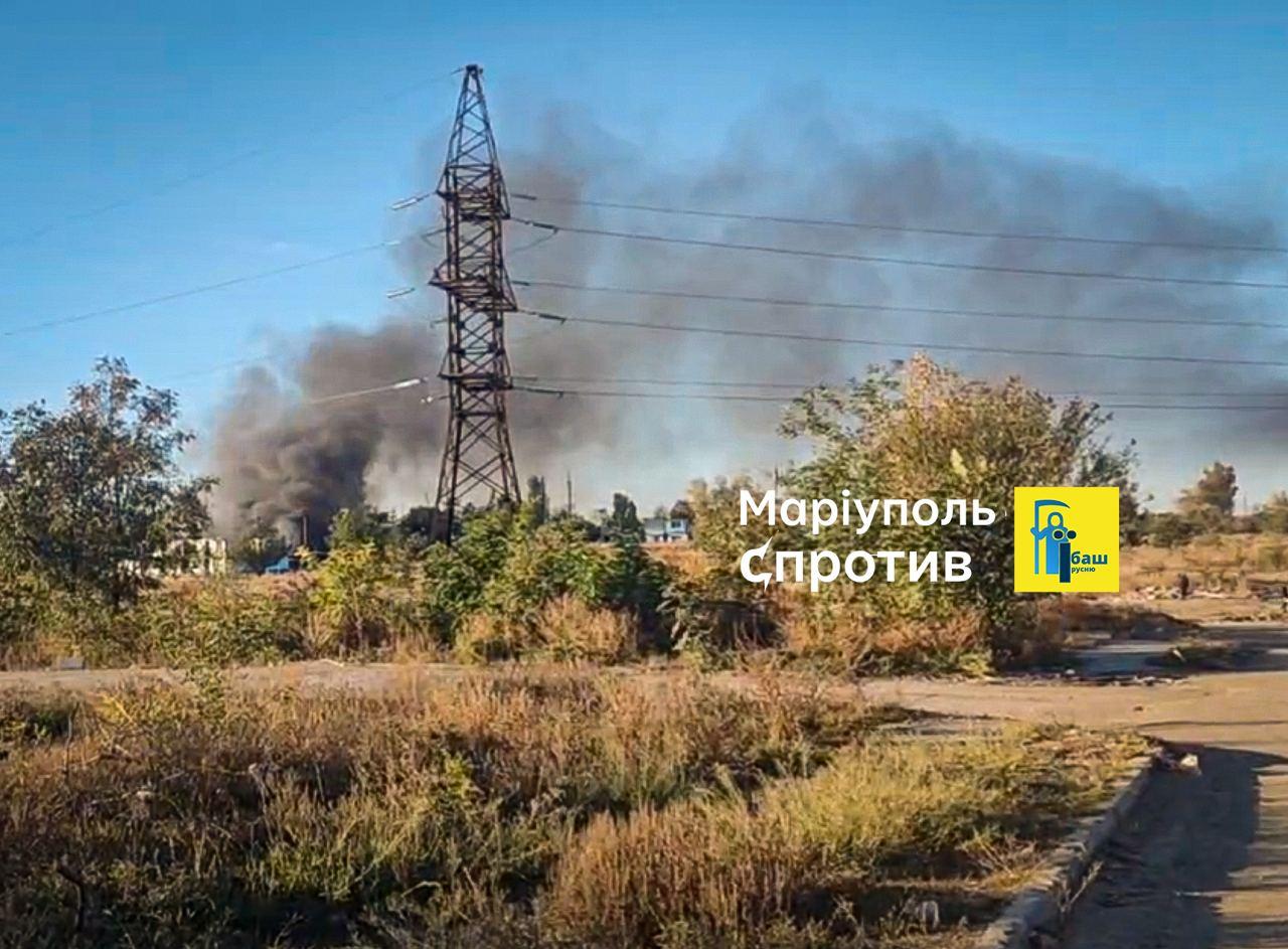 У Маріуполі підпільники спалили склад інженерних військ окупантів