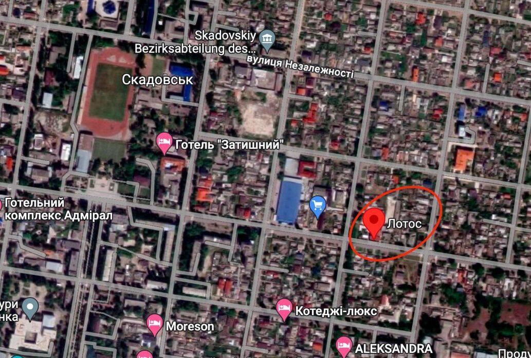 В окупованому Скадовську на Херсонщині повідомляють про вибухи на базі росіян (ФОТО)