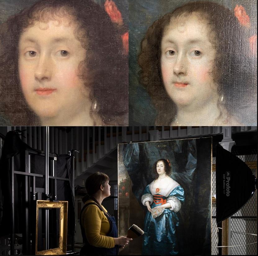 Реставратори забрали «фільтри краси» з портрета Діани Сесіл, яку написали в XVII столітті