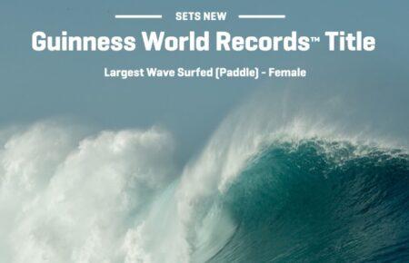 Австралійська серфінгістка встановила світовий жіночий рекорд із найвищої хвилі