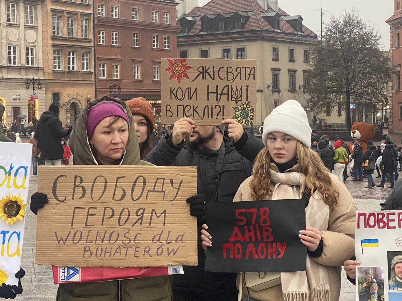 У Варшаві відбувся мітинг на підтримку українських в'язнів Кремля