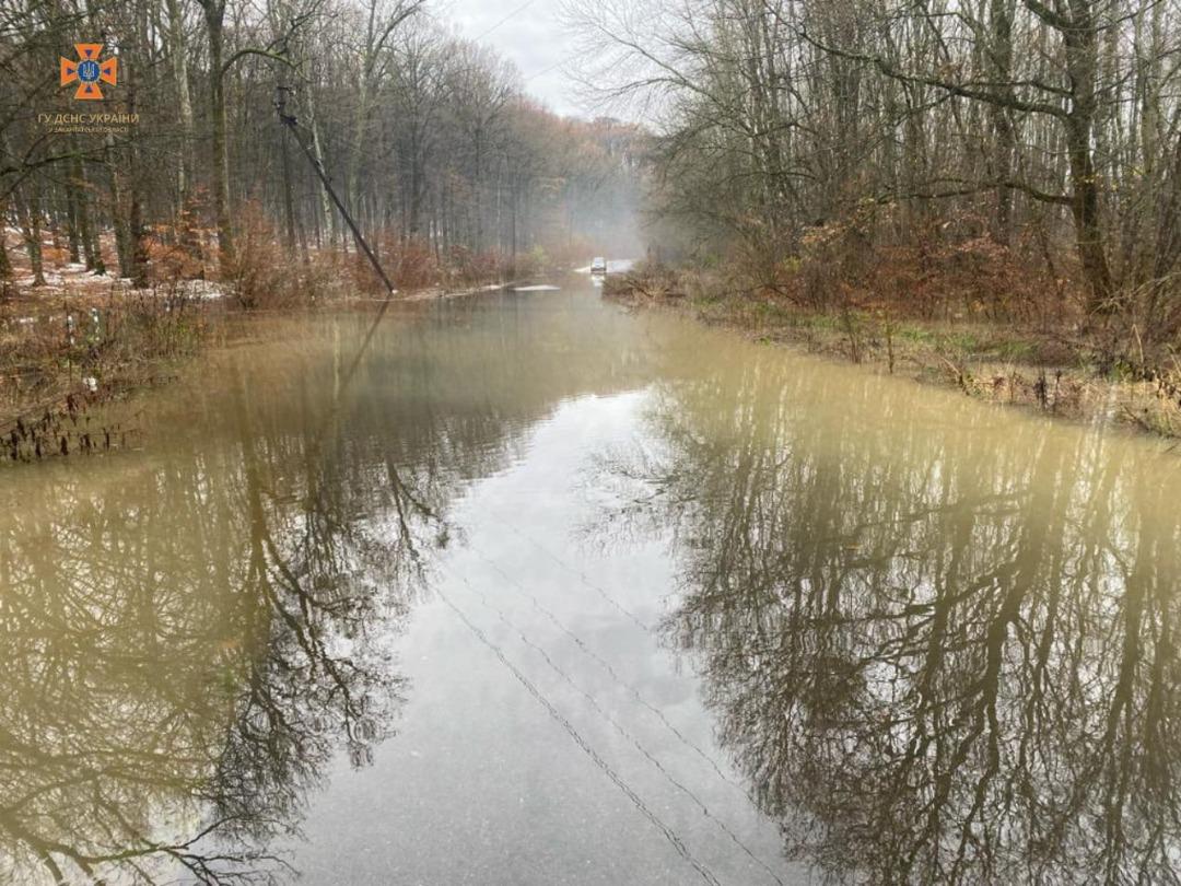 На Закарпатті піднялась вода у річках — підтоплені дороги й будинки