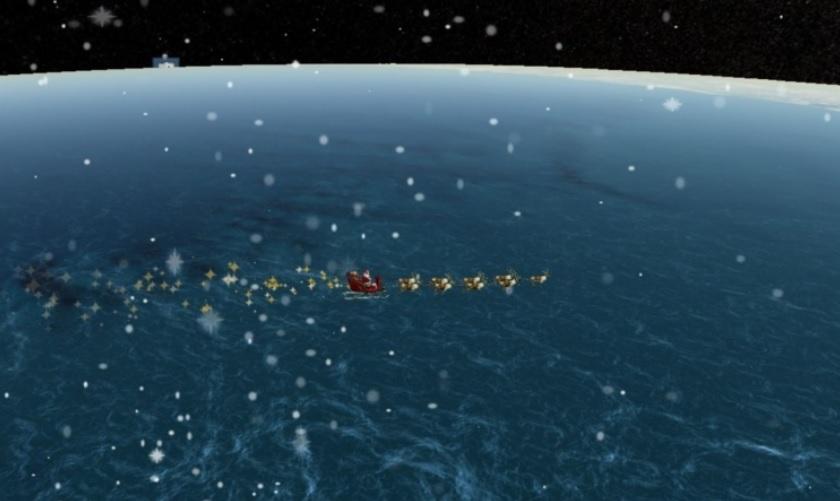 Санта-Клаус летить світом
