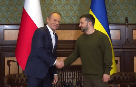 Zelenskyy meets with Polish Prime Minister Donald Tusk