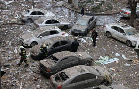 Police show the events of the first minutes after the massive Russian attack on Kharkiv