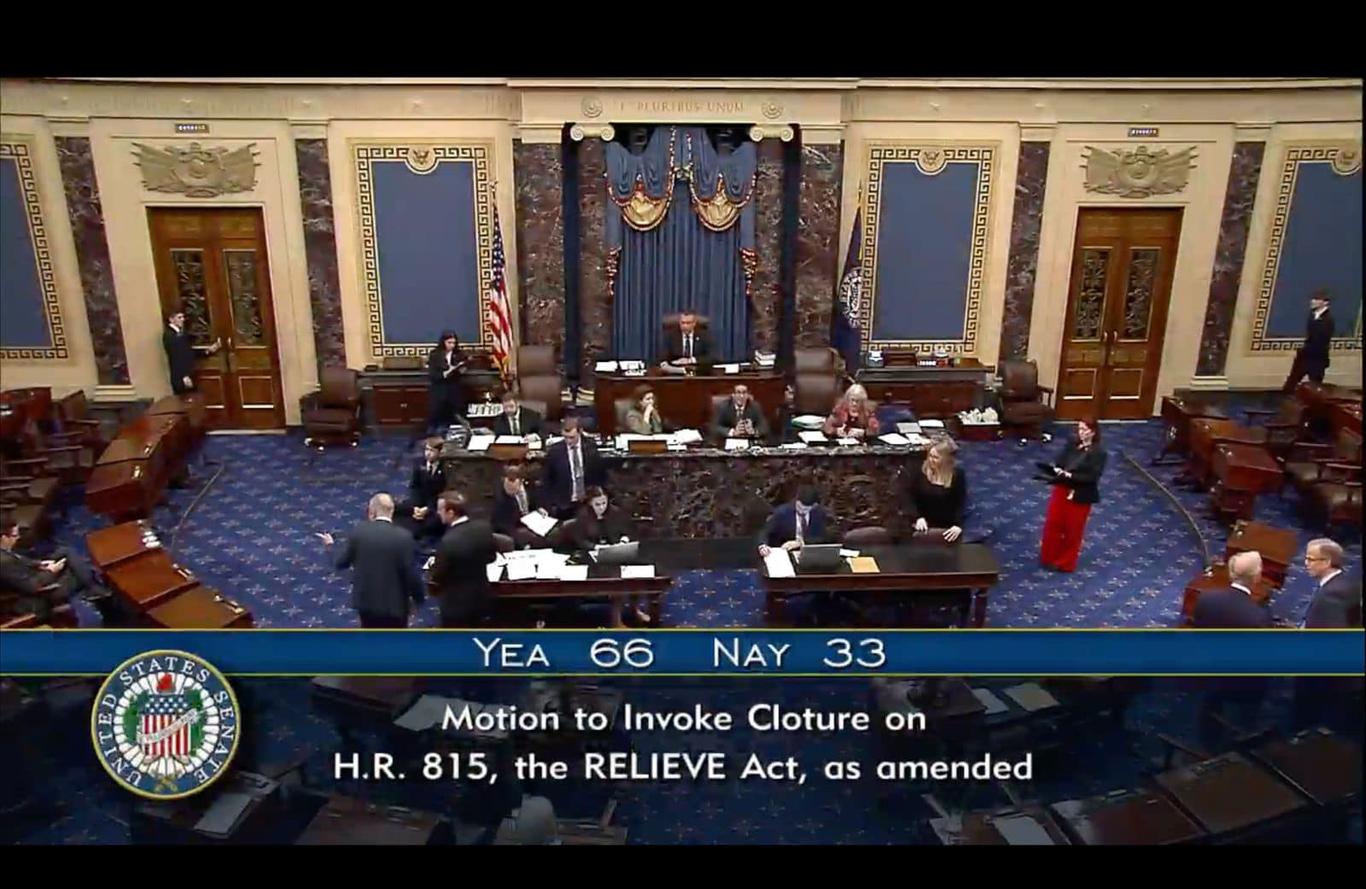U.S. senators have concluded their debate on the Ukraine aid bill