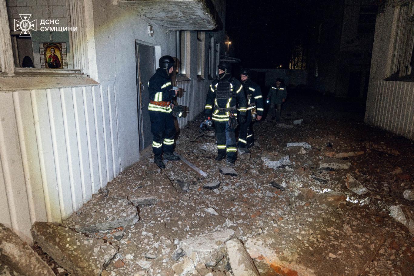 In the recent night attack on Sumy, a child is among the wounded (VIDEO)