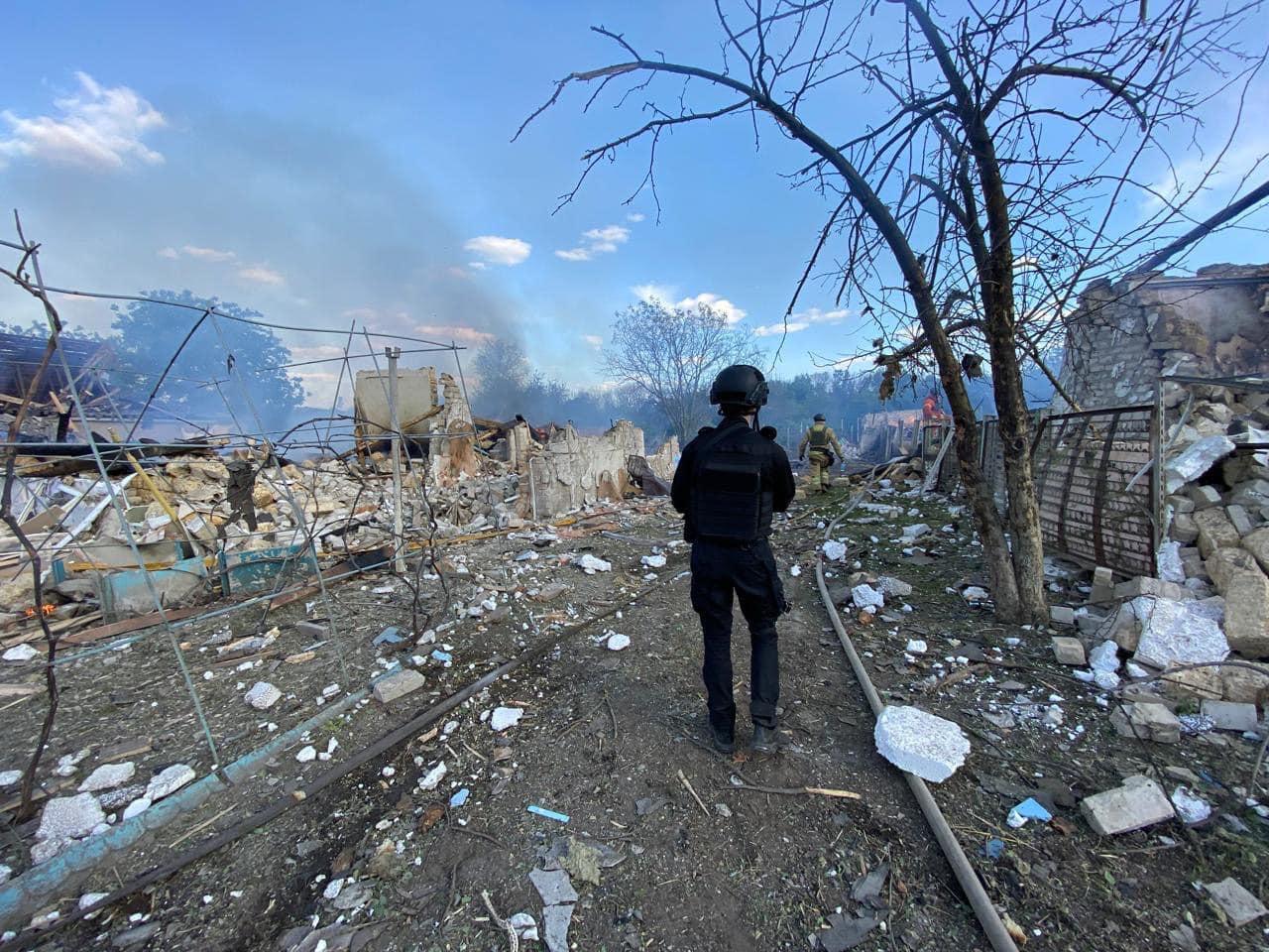 In a village in Kharkiv Region, Russians destroyed an entire street in one blow