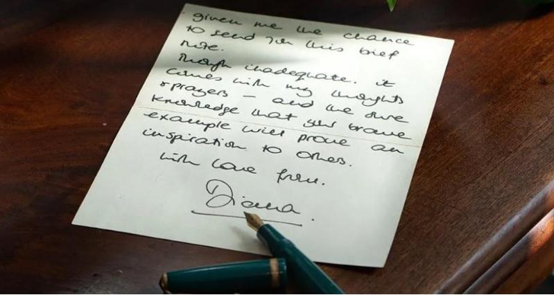 Лист принцеси Діани продали на аукціоні за £1,5 тисячі