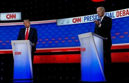 Байден і Трамп на дебатах посперечалися щодо війни та перемоги України