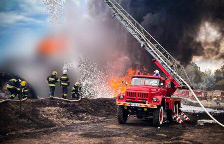 На Київщині загасили пожежу, що виникла внаслідок нічної атаки окупантів