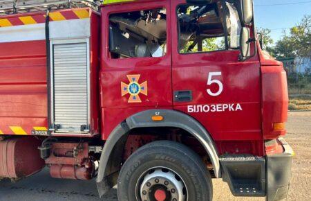 Росіяни обстріляли з дрона авто рятувальників на Херсонщині