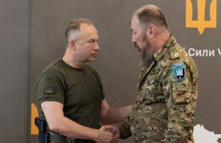 Syrskyi meets with commanders of UAV units
