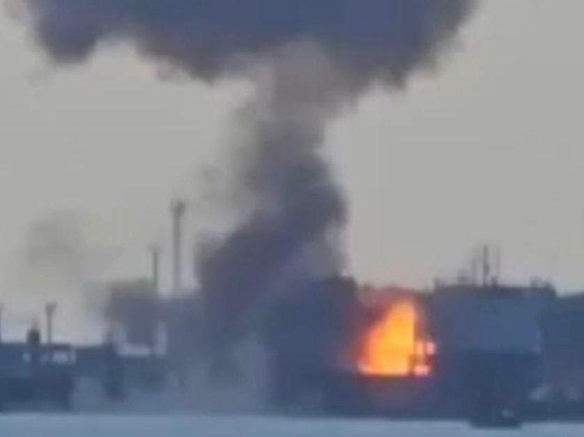В порту «Кавказ» суттєво пошкоджений паром окупантів — Генштаб ЗСУ