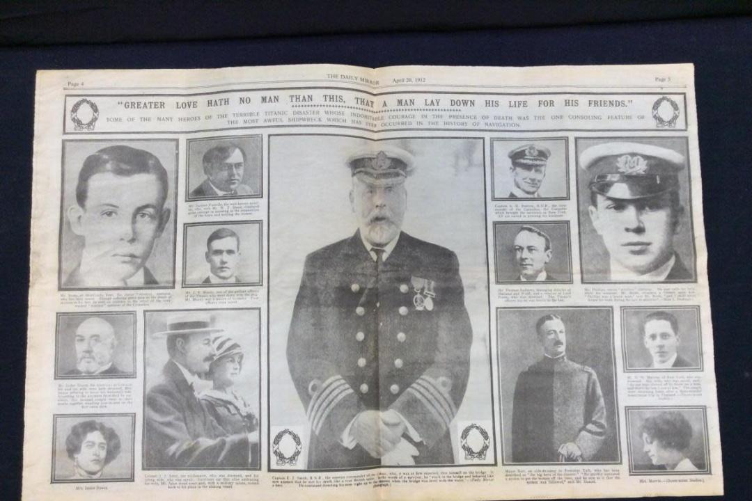 У Британії на аукціоні продали першу шпальту газети з новиною про загибель «Титаніка»